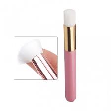 Інструмент - щіточка для очищення вій шампунем - піною / рожева